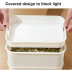 Self-Watering Seed Sprouting Tray, 23 x 16 cm – White