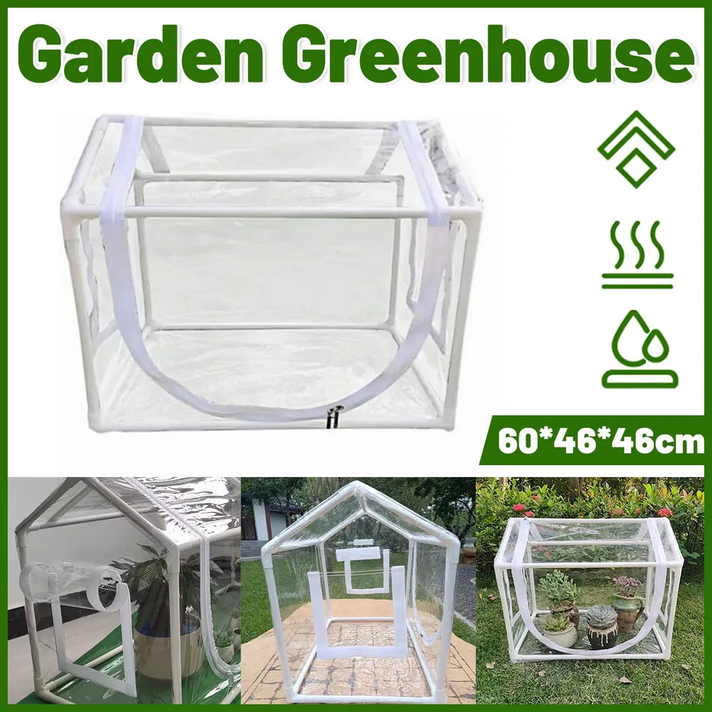 Frost Cover Plant Tent with Window 60 x 46 x 46 cm – Clear PVC