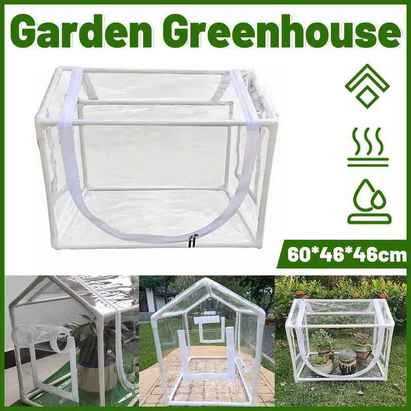 Frost Cover Plant Tent with Window 60 x 46 x 46 cm – Clear PVC