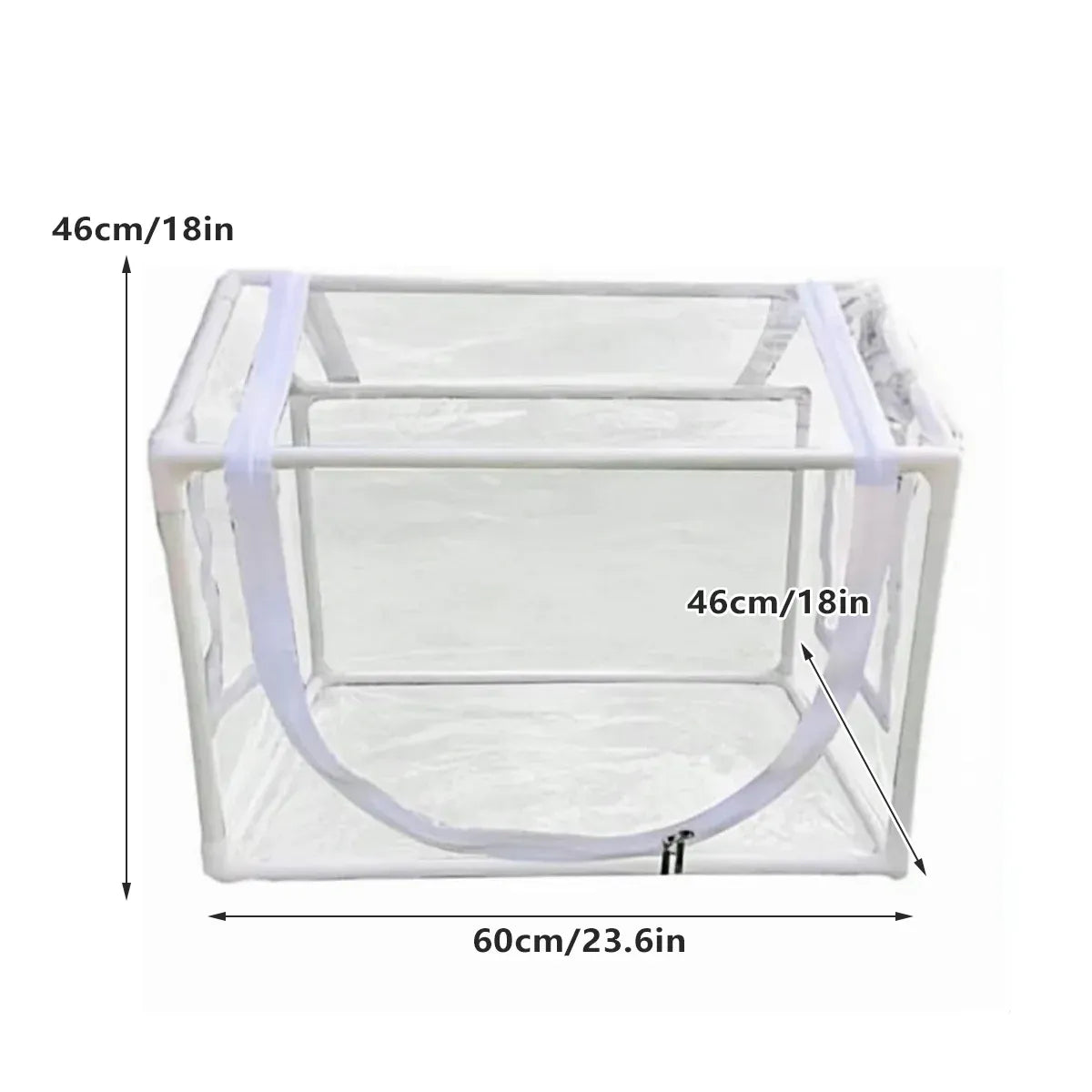Frost Cover Plant Tent with Window 60 x 46 x 46 cm – Clear PVC