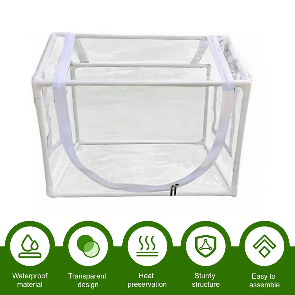 Frost Cover Plant Tent with Window 60 x 46 x 46 cm – Clear PVC