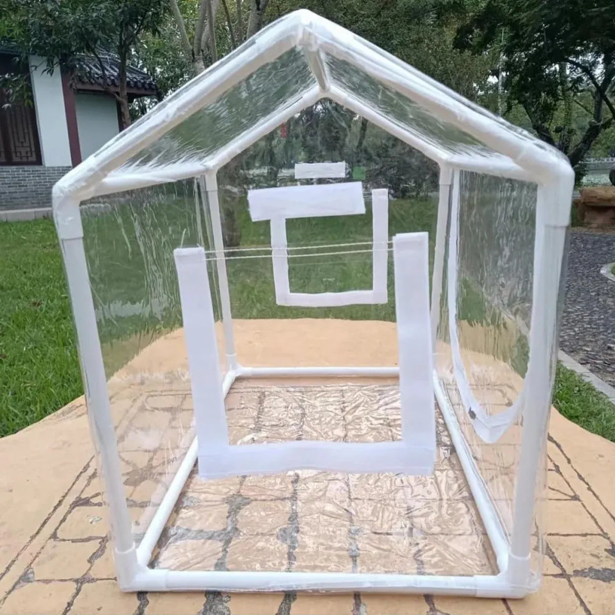 Frost Cover Plant Tent with Window 60 x 46 x 46 cm – Clear PVC