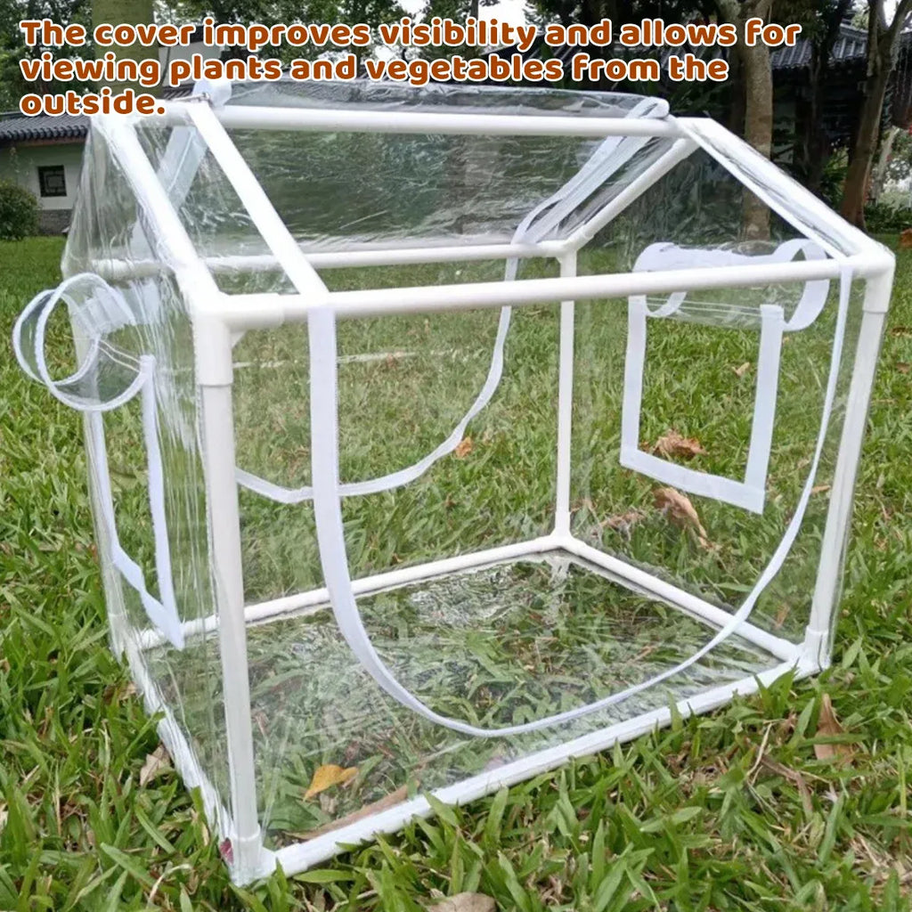 Frost Cover Plant Tent with Window 60 x 46 x 46 cm – Clear PVC