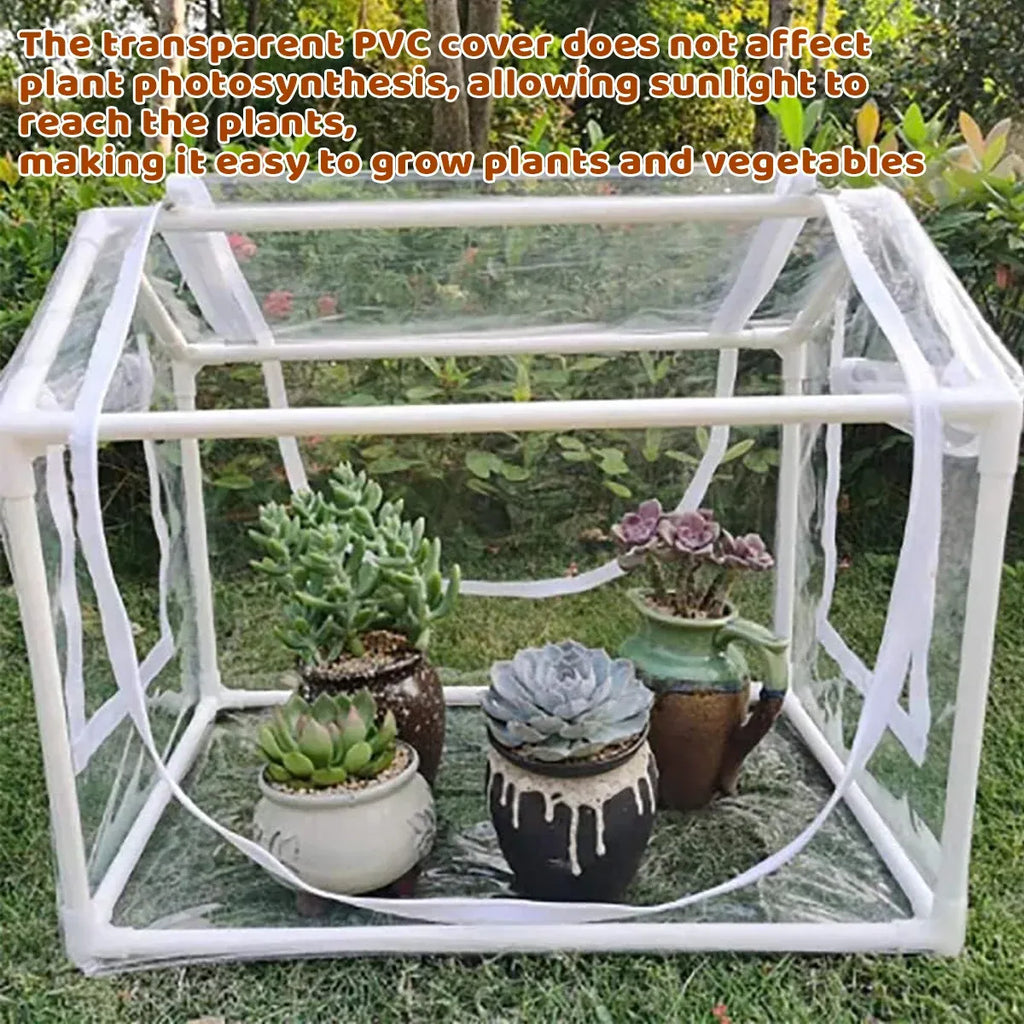 Frost Cover Plant Tent with Window 60 x 46 x 46 cm – Clear PVC