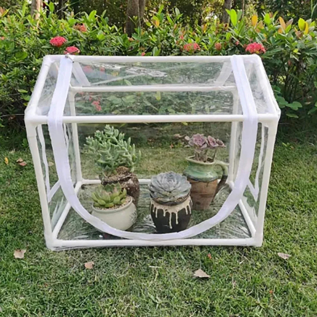 Frost Cover Plant Tent with Window 60 x 46 x 46 cm – Clear PVC
