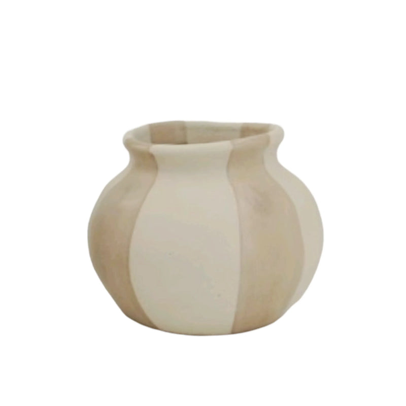 Earthy Minimalist Ceramic Pot, 13 cm – Pack of 12