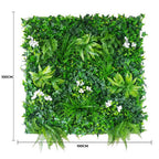 Artificial Vertical Garden Panel 100 x 100 cm – White Flowers