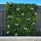 Artificial Vertical Garden Panel 100 x 100 cm – White Flowers