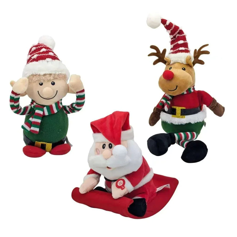 Christmas Dancing & Singing Dolls – 2 Assorted Designs