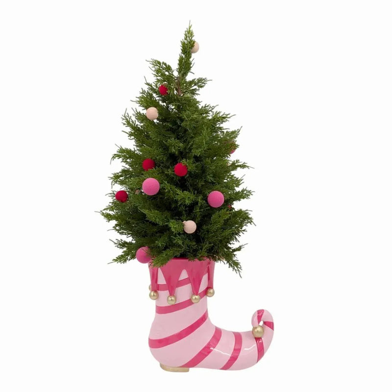 Christmas Tree in Candyland Stocking Pot, 90 cm