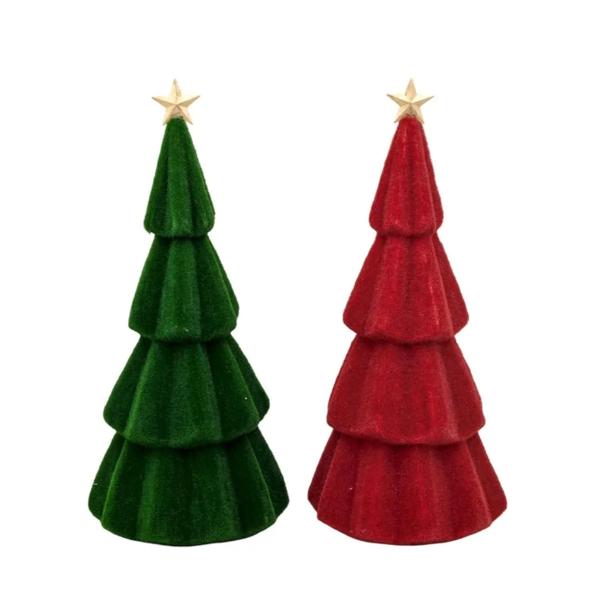 Christmas Red & Green Tree, 20 x 45 cm H – 2 Assorted Designs, Bulk Buy x6