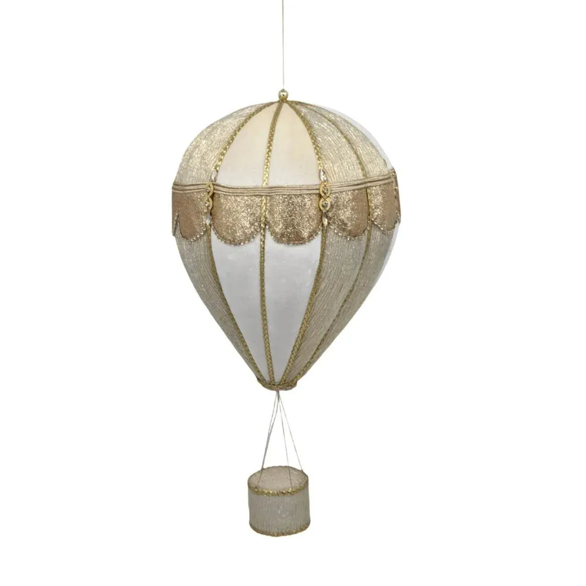 Christmas Champagne & White Velvet Balloon, 46 cm – Bulk Buy x4