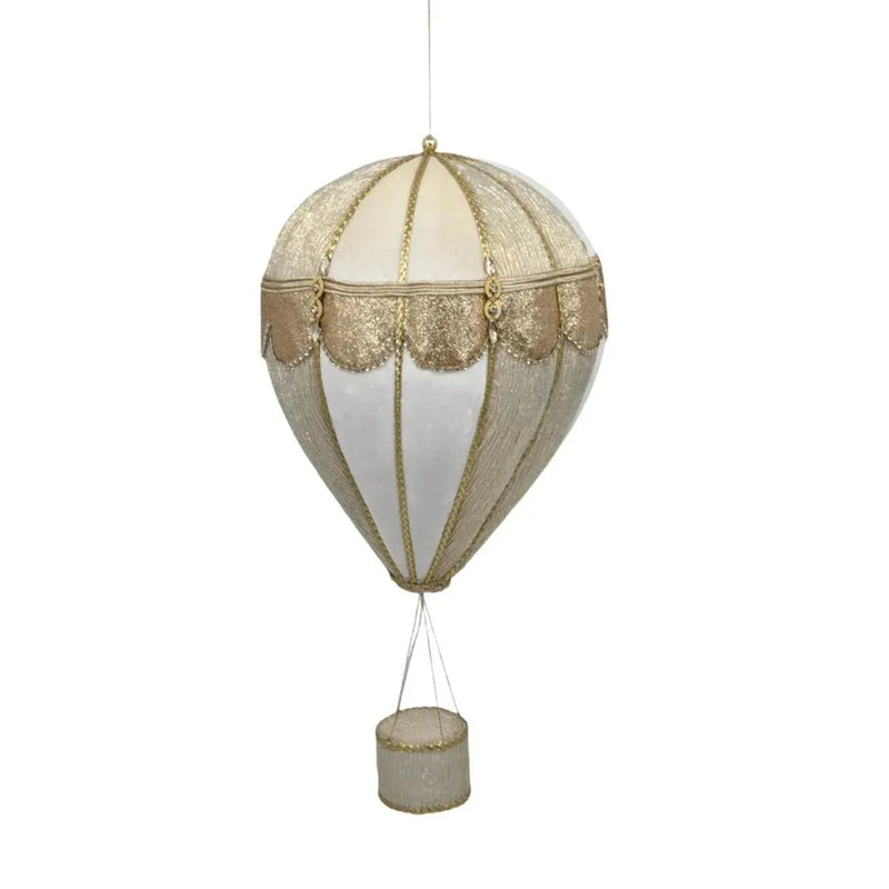 Christmas Champagne & White Velvet Balloon, 46 cm – Bulk Buy x4