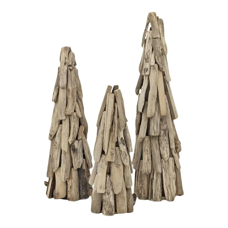 Christmas Rustic Tree Deco Small, 15 x 40 cm H – Bulk Buy x6