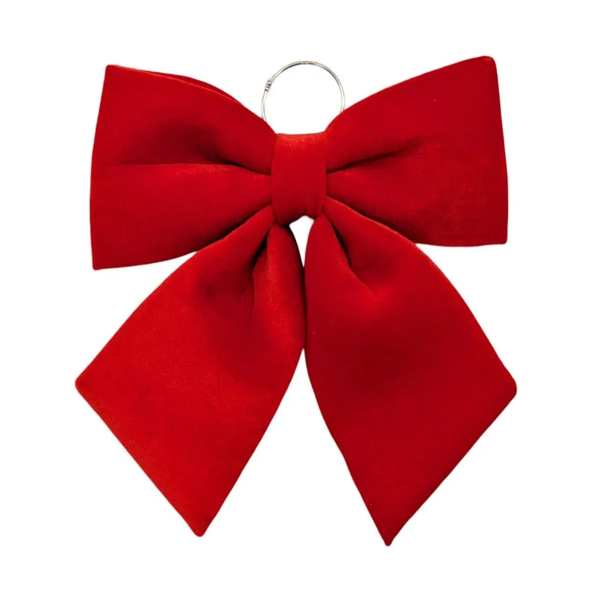 Christmas Velvet Red Bow with Hanging Ring Large, 34 cm – Bulk Buy x12