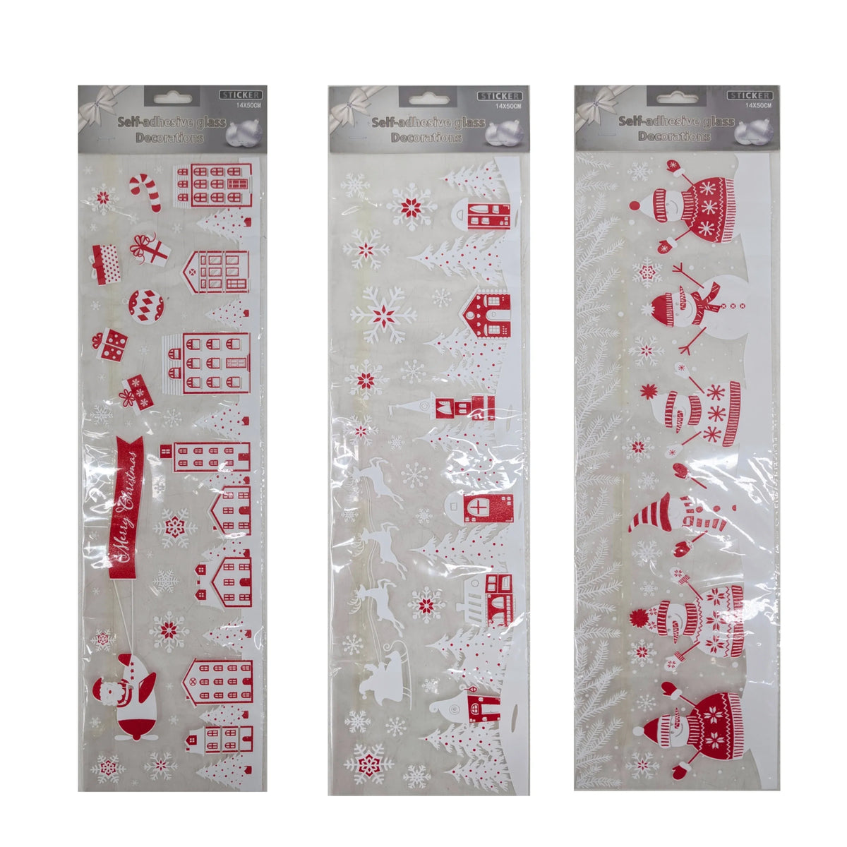 Christmas Glass Decorations, 14 x 50 cm – Bulk Buy x24