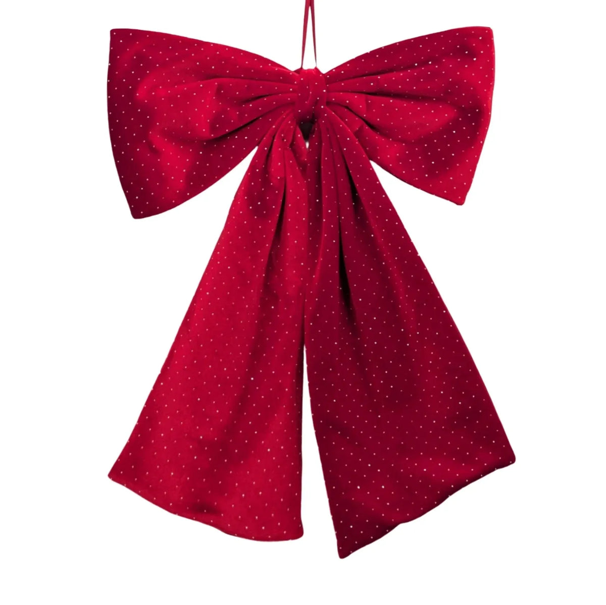Christmas Diamond & Velvet Red Bow, 60 cm