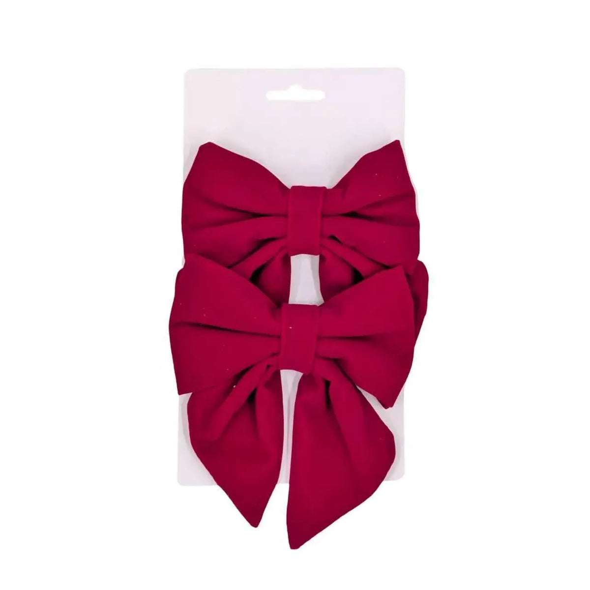 Christmas Burgundy Bow, 13 x 15 cm – Pack of 2