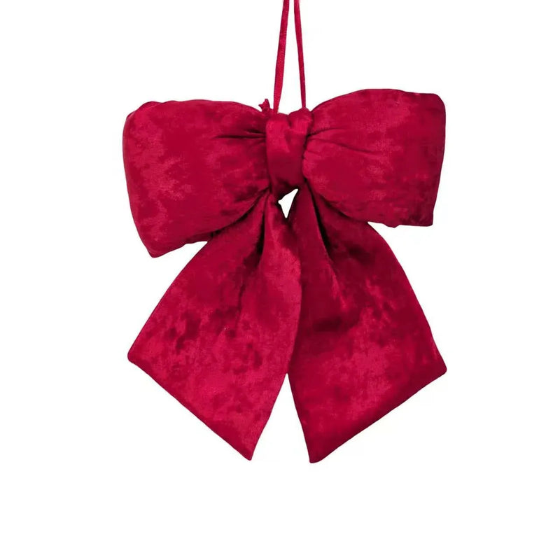 Christmas Red Puffy Bow, 30 x 40 cm – Bulk Buy x12