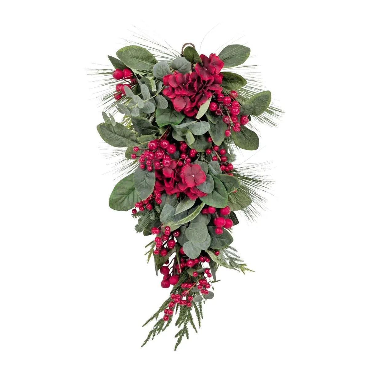 Christmas Heritage Hydrangea & Berry Drop, 71 cm – Bulk Buy x4