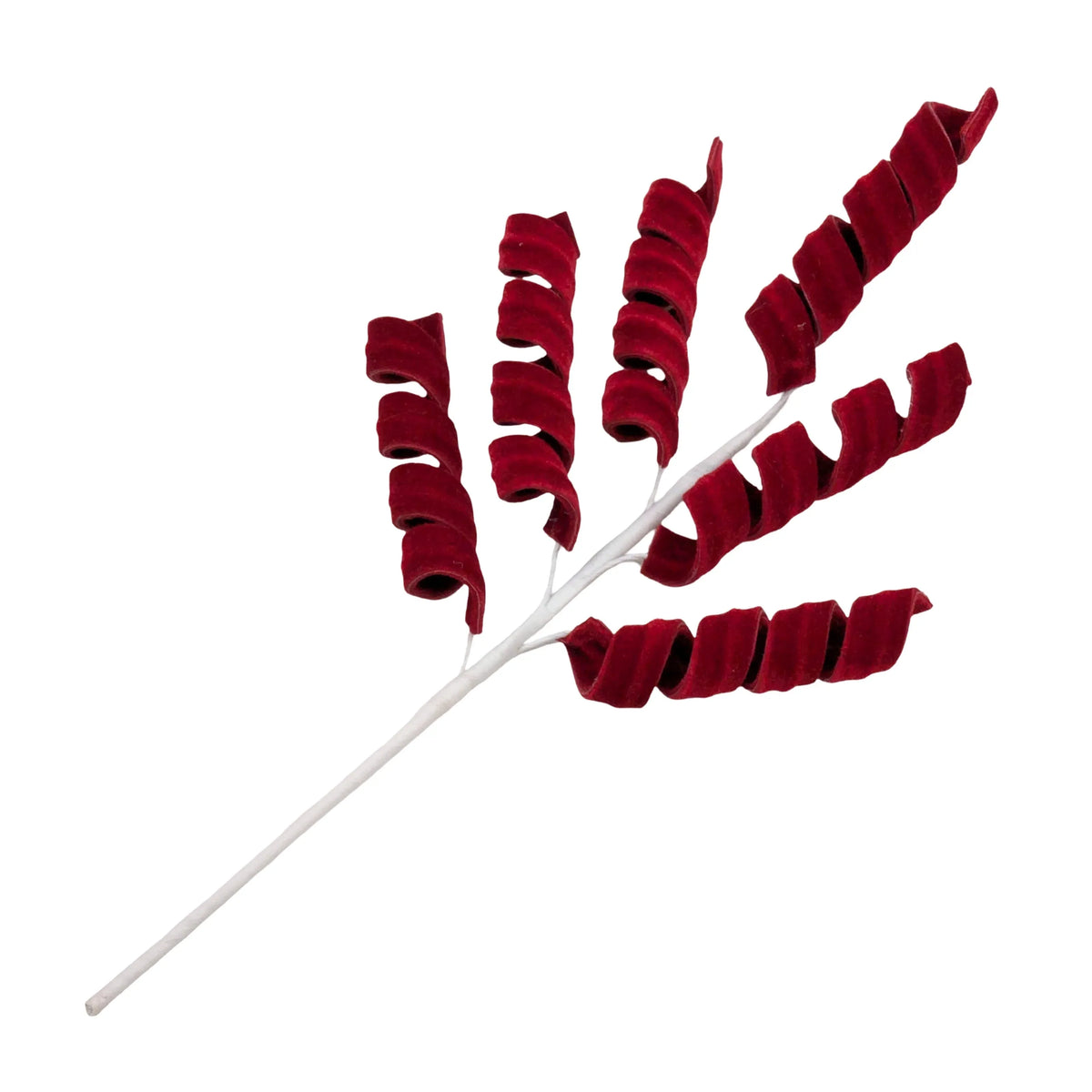 Christmas Red Velvet Curly Spray, 43 cm – Bulk Buy x24