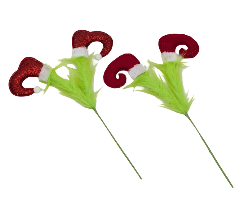 Christmas Red Boot Pick, 40 cm – 2 Assorted Designs, Bulk Buy x24