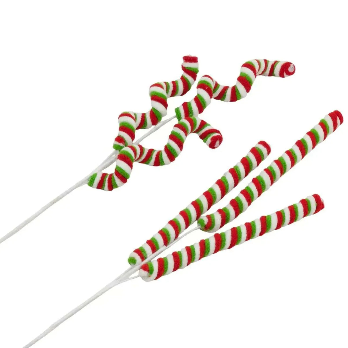 Christmas Candy Cane Spray, 69 cm – 2 Assorted Designs, Bulk Buy x24