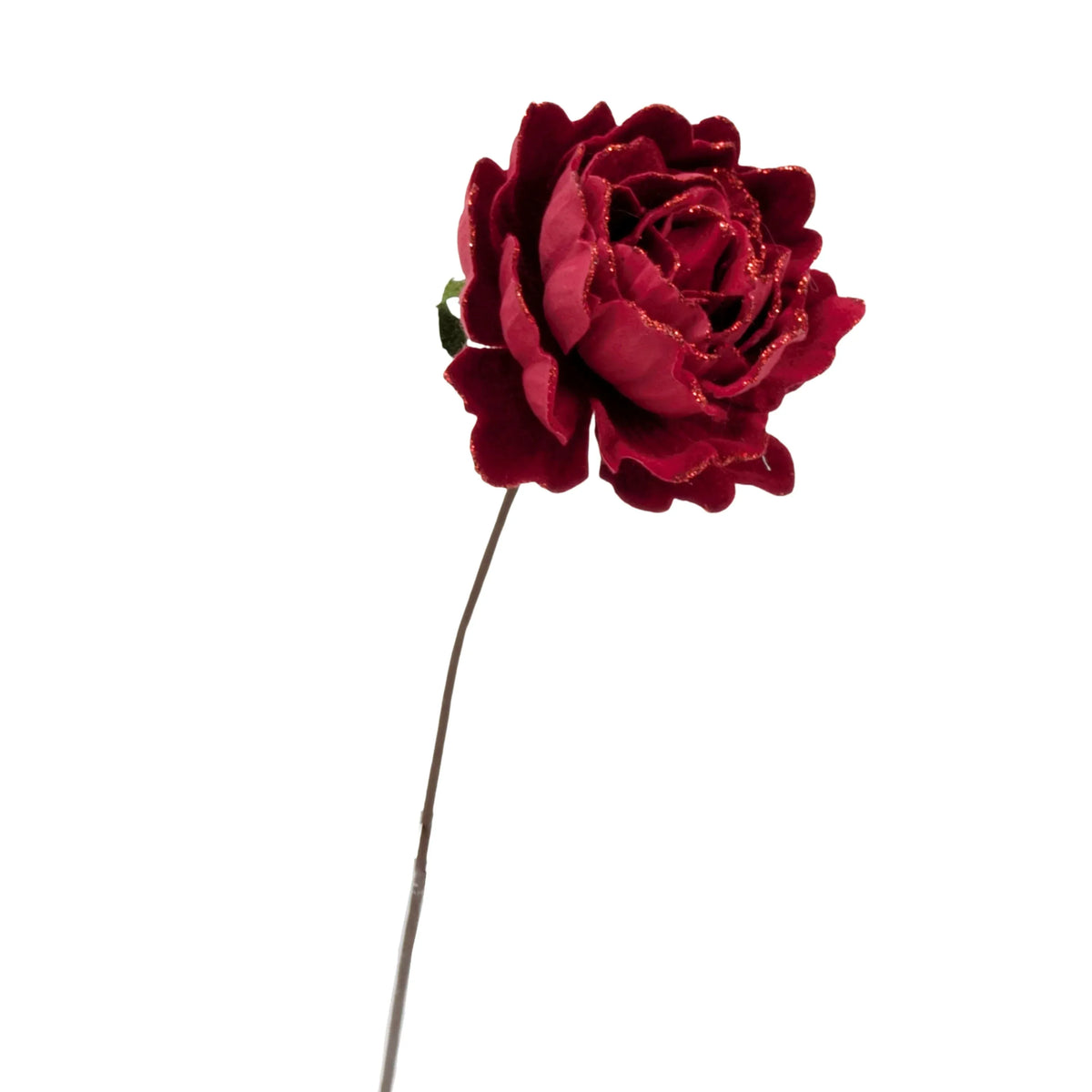 Christmas Red Velvet Peony Pick, 12 x 35 cm – Bulk Buy x24