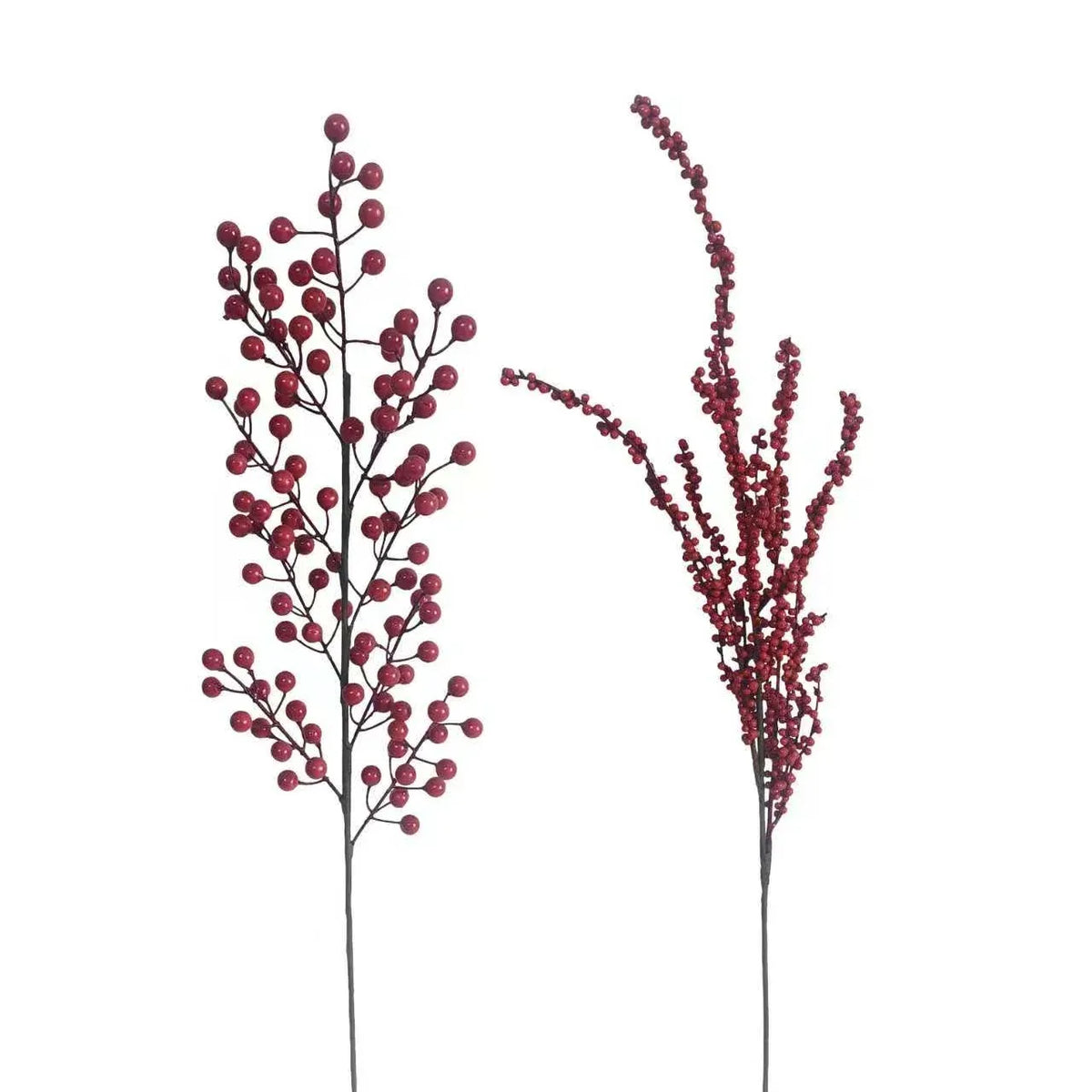 Christmas Red Berry Pick, 70 cm – 2 Assorted Designs, Bulk Buy x24
