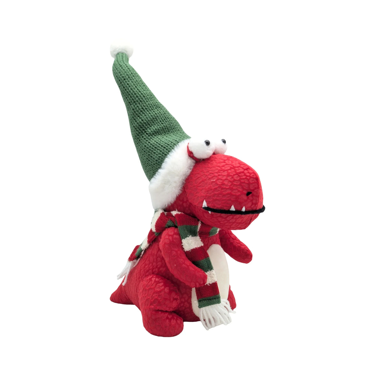 Christmas Sitting Dinosaur, 16 x 21 x 37 cm – Bulk Buy x4
