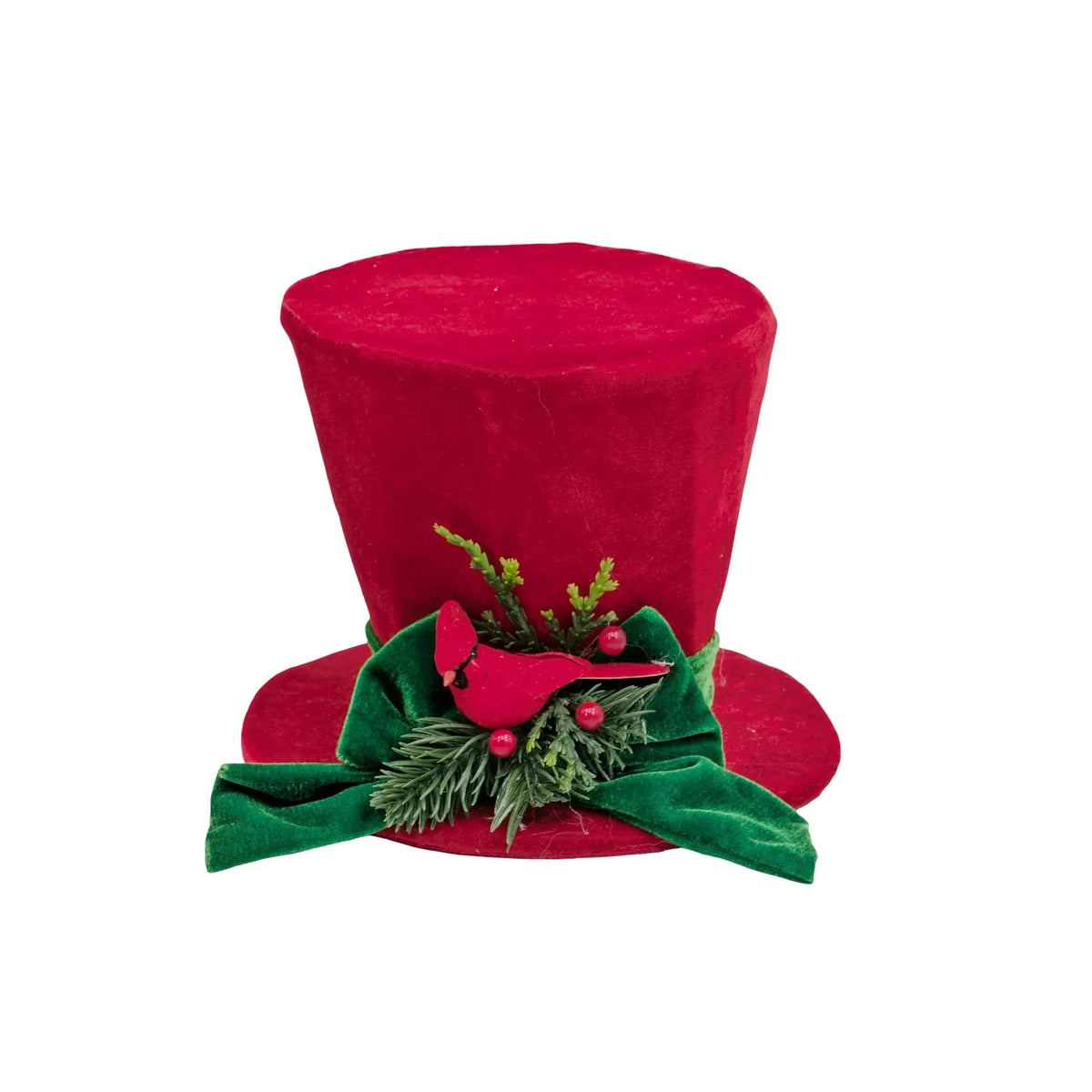The Velvet Christmas Hat, 18.5 cm dia. x 14.5 cm H – Bulk Buy x6