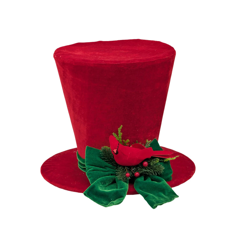 The Velvet Christmas Hat, 30 cm dia. x 24 cm H – Bulk Buy x2