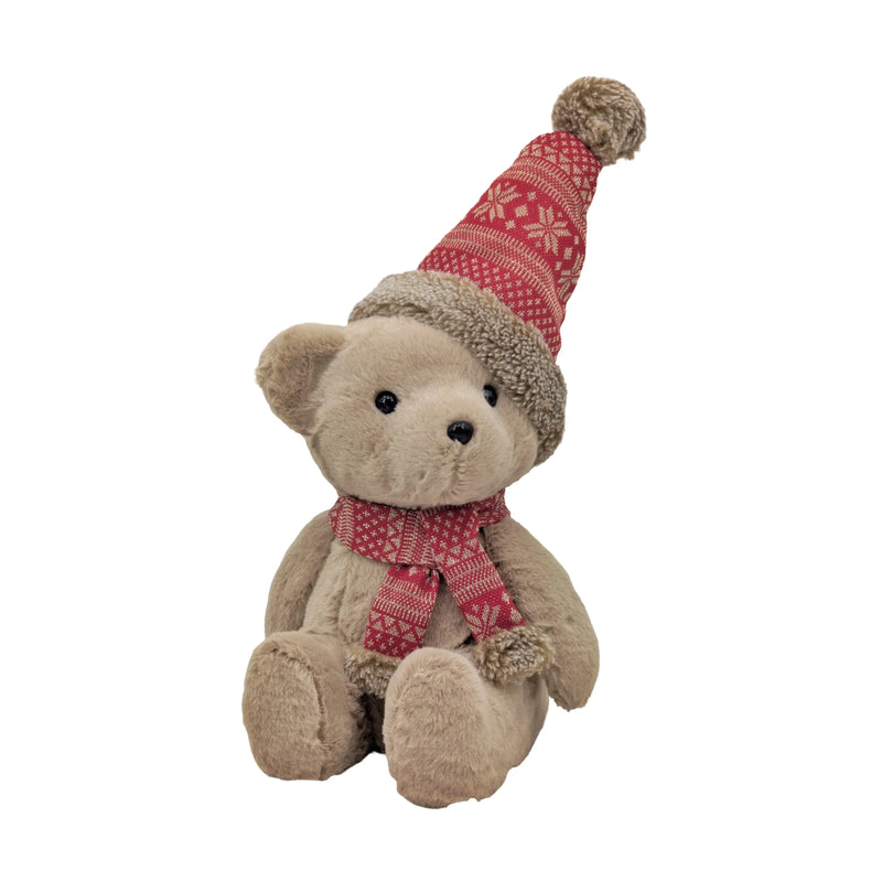 Christmas Cozy Kensington Luxe Teddy, 17 x 16 x 24 cm – Bulk Buy x8