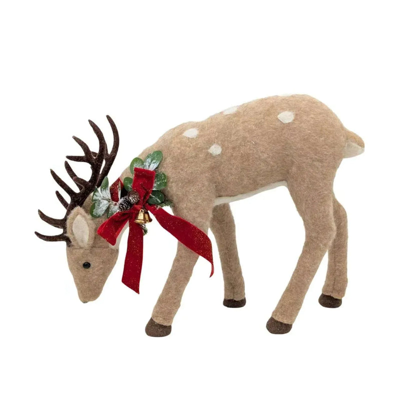 Christmas Nordic Felt Reindeer, 66 x 48 x 72 cm – Bulk Buy x2