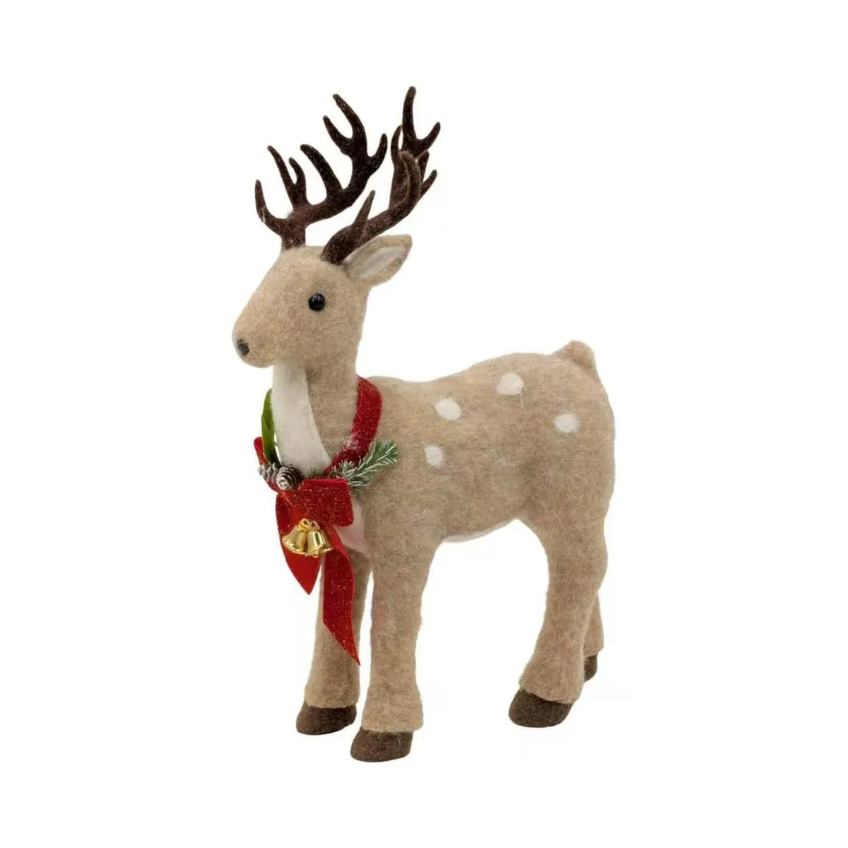 Christmas Nordic Felt Reindeer, 30 x 13 x 47 cm – Bulk Buy x4