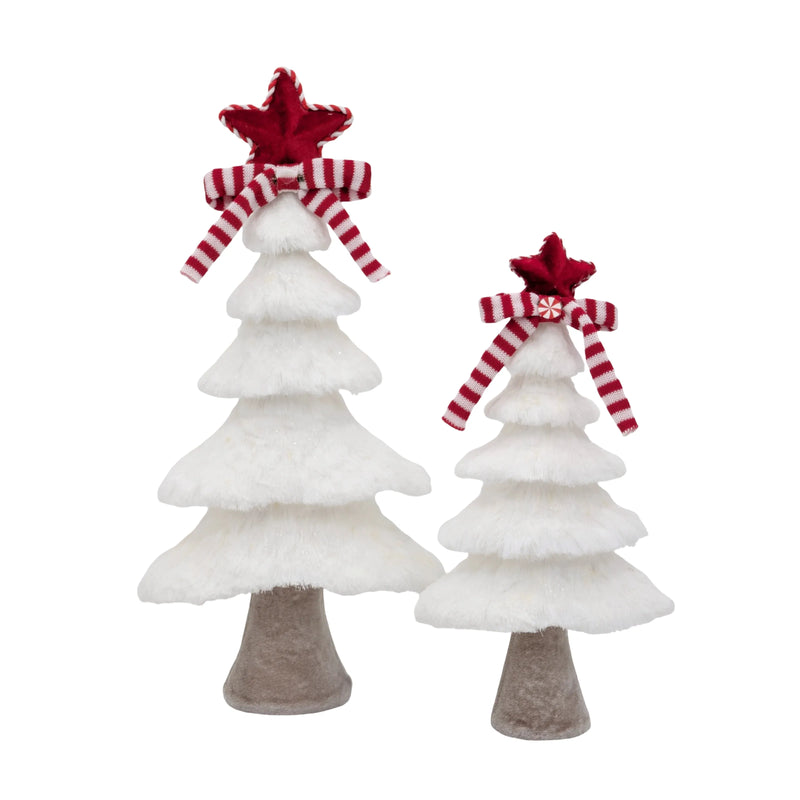 Christmas Stripe & Snow Tree Large, 24 x 11 x 45 cm – Bulk Buy x6