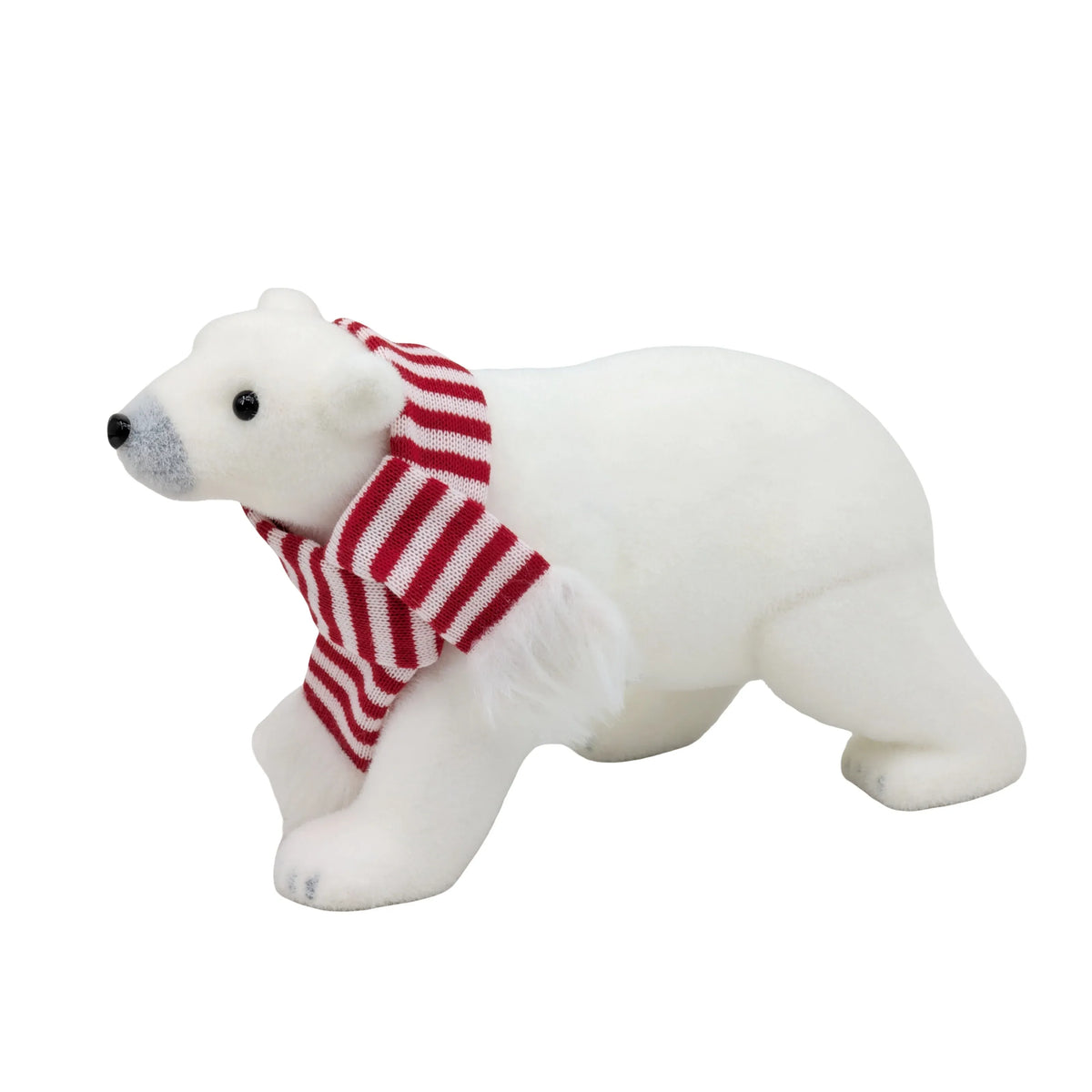 Christmas Stripe & Snow Polar Bear, 33 x 13 x 19 cm – Bulk Buy x6