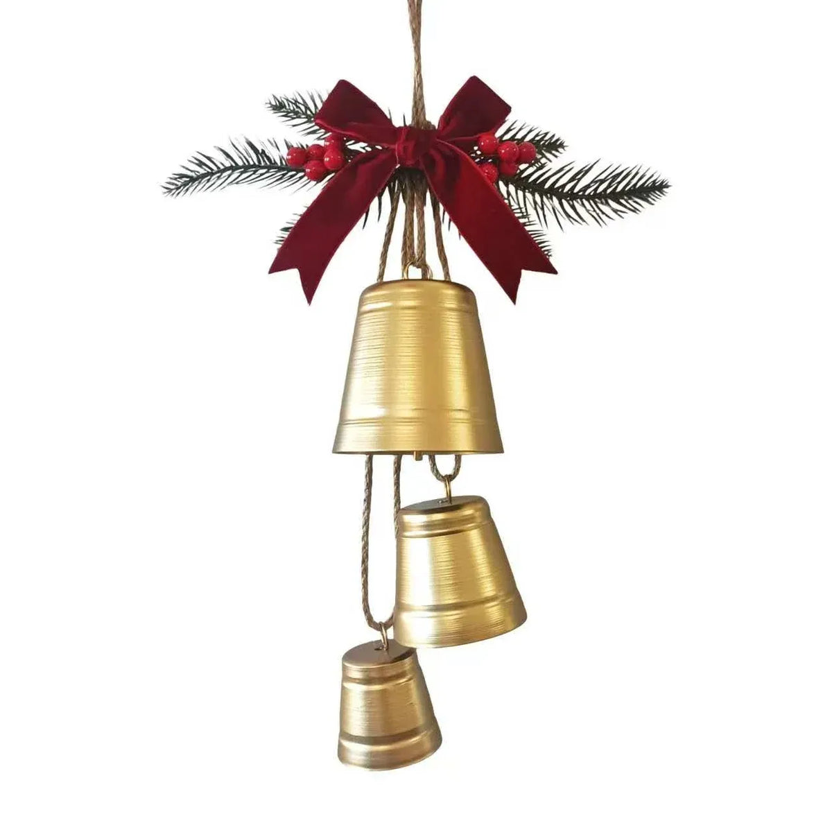 Christmas Gold Bell Pine Trio, 24 x 7.8 x 42 cm – Bulk Buy x12
