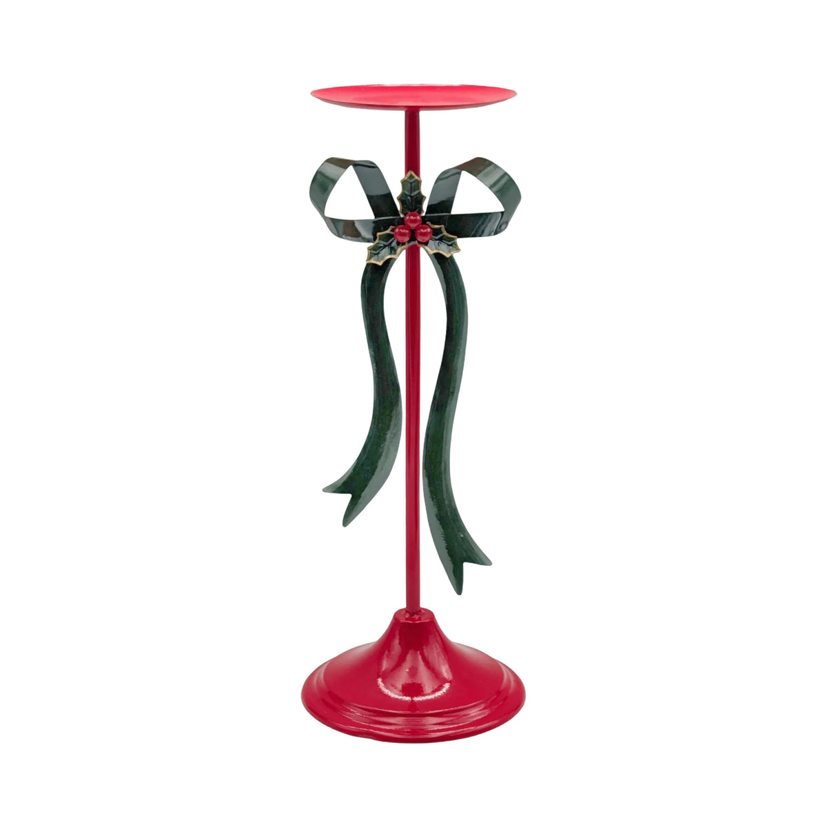 Christmas Metal Bow Candle Holder, 14.3 x 14.3 x 39.5 cm – Bulk Buy x4