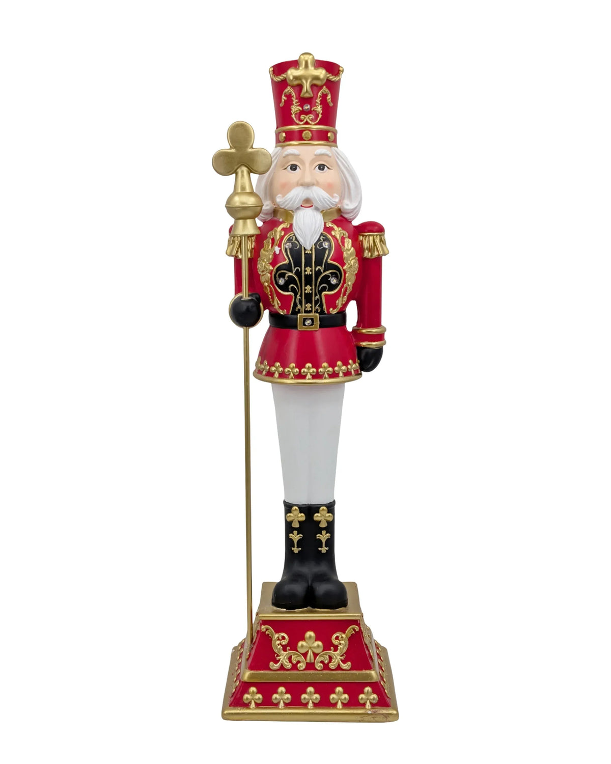 Christmas King of Clubs Nutcracker (MgO), 23 x 23 x 87 cm