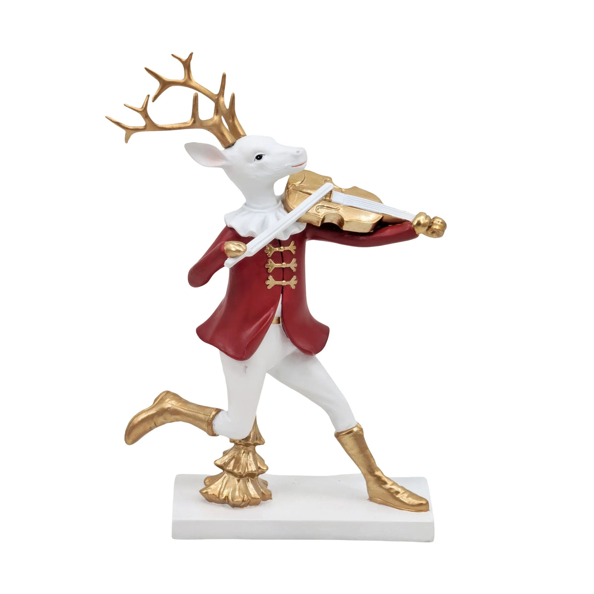 Christmas Polyresin Reindeer Violinist, 16.9 x 8 x 24 cm – Bulk Buy x6