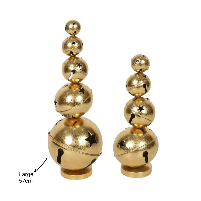 Christmas Stacked Bell Decoration, 20 x 57 cm – Bulk Buy x4