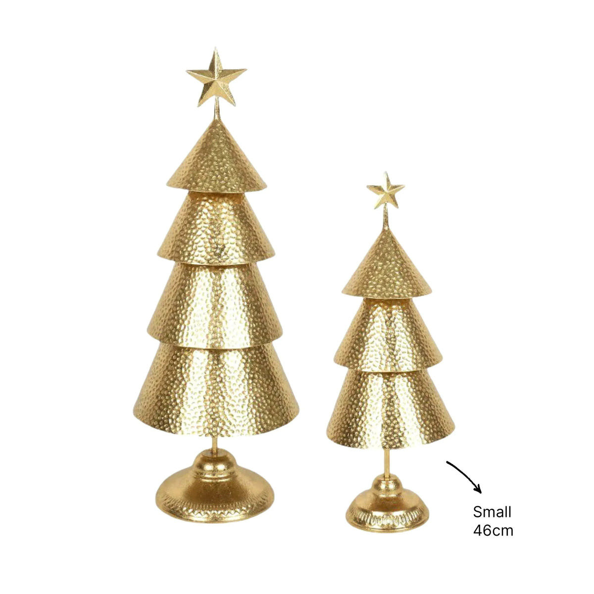 Christmas Metal Tree Decoration, 17 x 46 cm – Bulk Buy x4