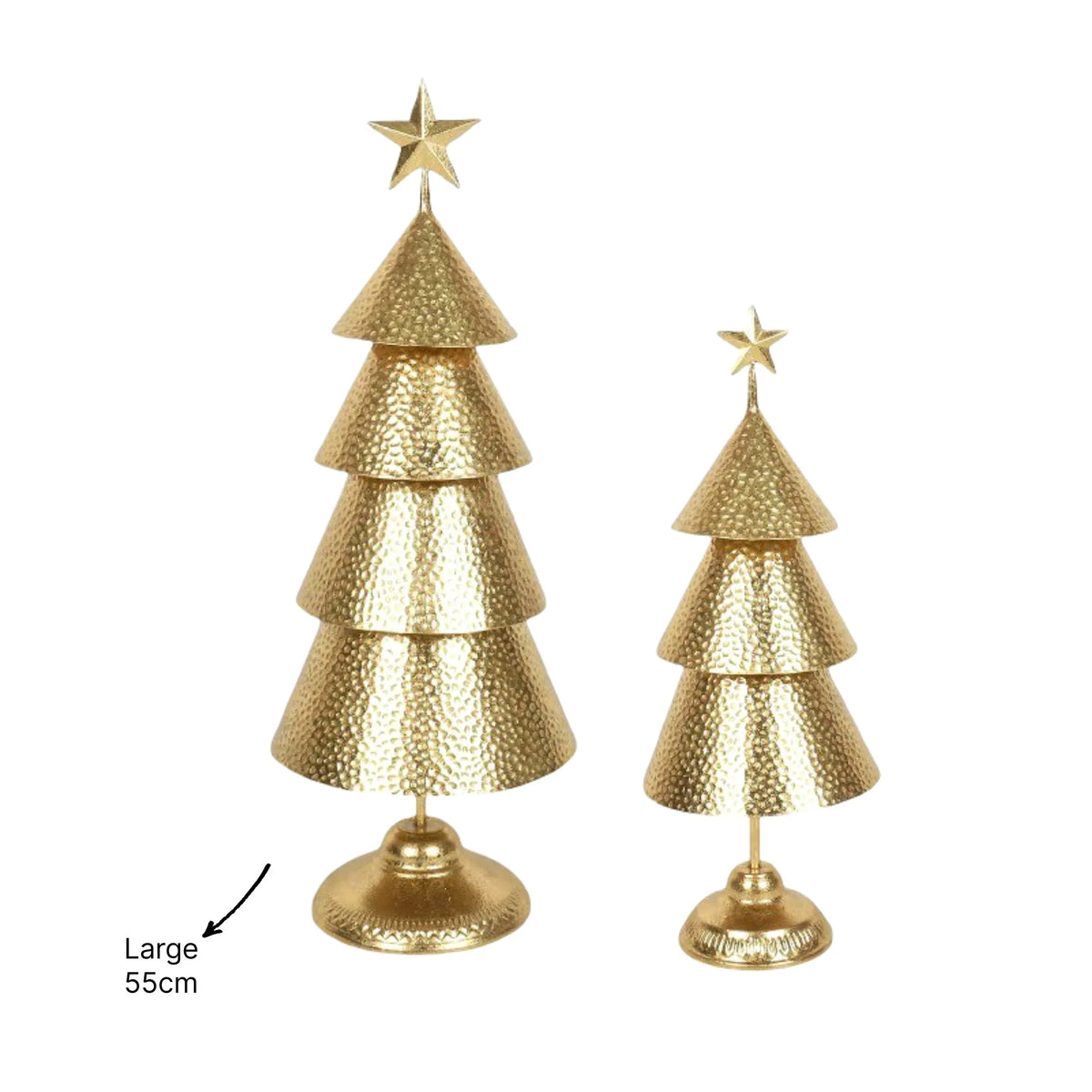 Christmas Metal Tree Decoration, 20.5 x 55 cm – Bulk Buy x4
