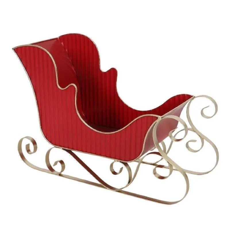 Christmas Metal Sleigh Decoration, 38 x 15.5 x 26 cm – Bulk Buy x4