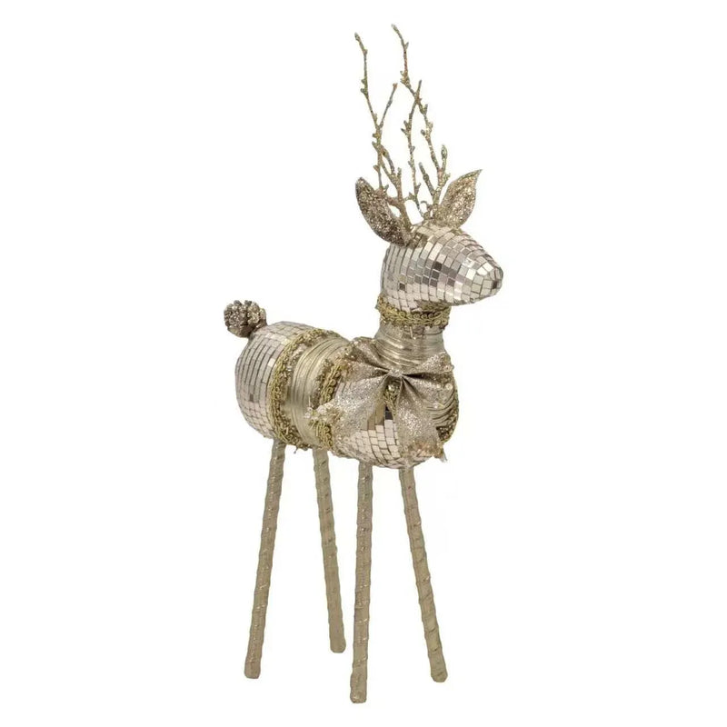 Christmas Champagne Luxe Reindeer, 22 x 6 x 35 cm – Bulk Buy x6