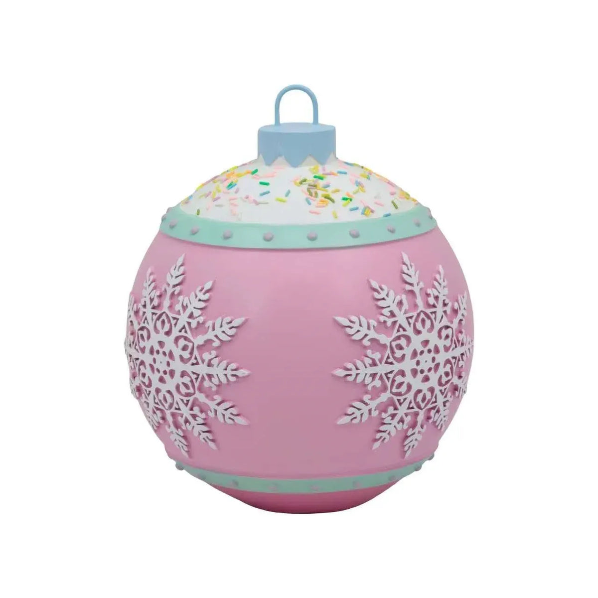 Christmas Polyresin Pastel Ball, 24.5 x 24.5 x 28 cm – Bulk Buy x2