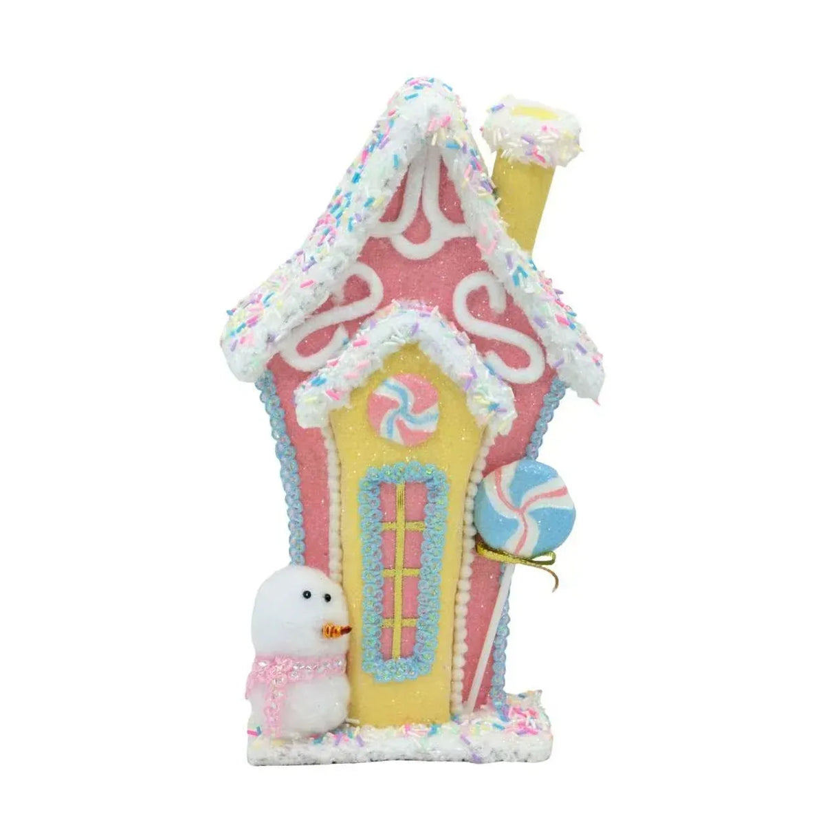 Christmas Pastel Candy House, 17 x 8 x 31 cm – Bulk Buy x4