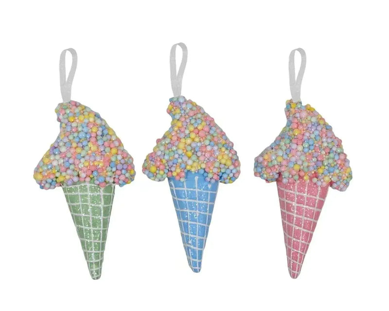 Christmas Candy Cane Ice Cream, 9 x 18 cm – 3 Assorted Designs, Bulk Buy x24