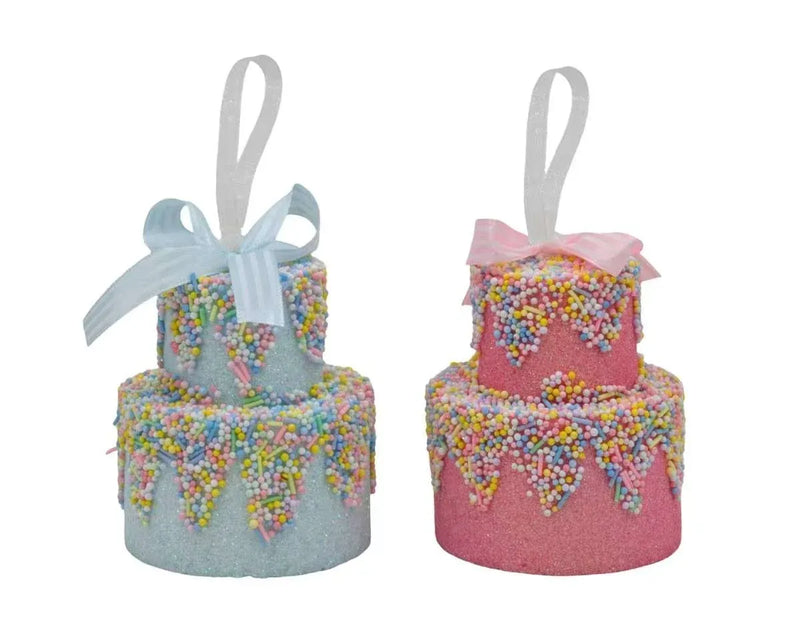 Christmas Candy Cane Cake, 10 x 9 cm – 2 Assorted Designs, Bulk Buy x24